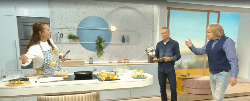 Gefüllte ZUcchiniblüten bei ZDF Volle Kanne